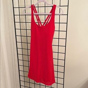 Red Strappy Dress